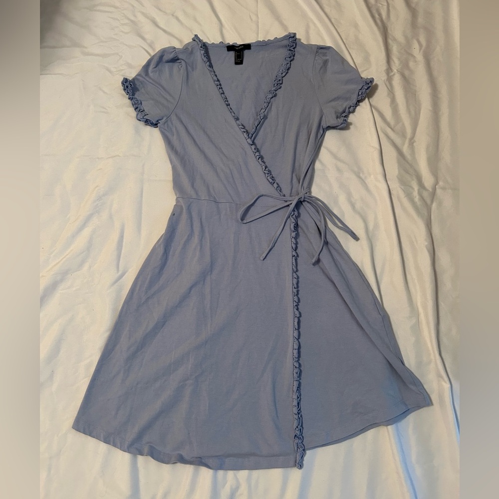 Forever 21 Blue Wrap Dress Size S